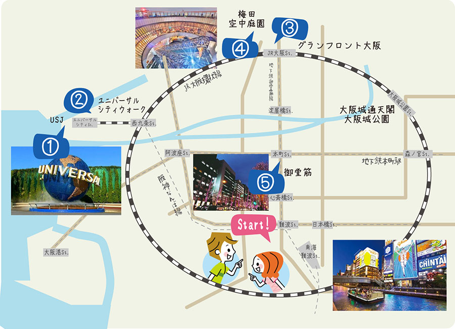 イラストの地図